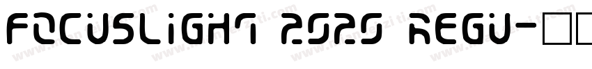 Focuslight 2020 Regu字体转换